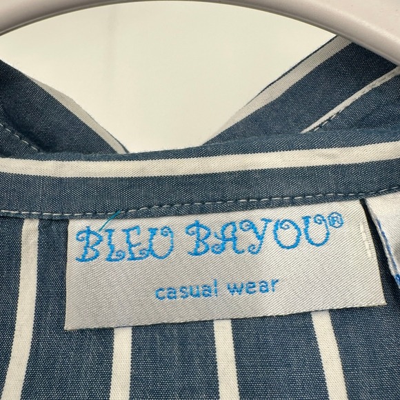 Womens Cottagecore Striped Lace Hem Top Size‎ M Boho Artisan Layered Romantic - Picture 3 of 8